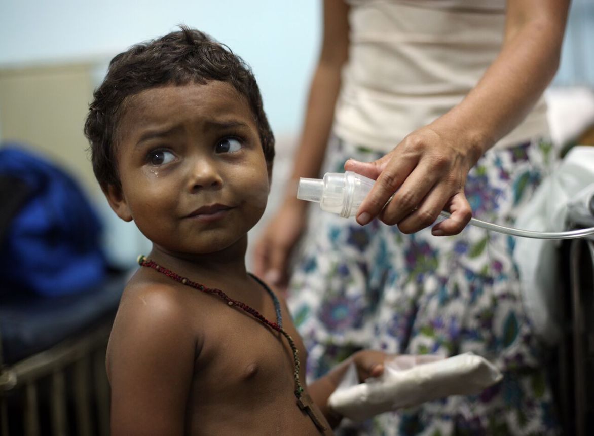Child receiving Pneumonia vaccine